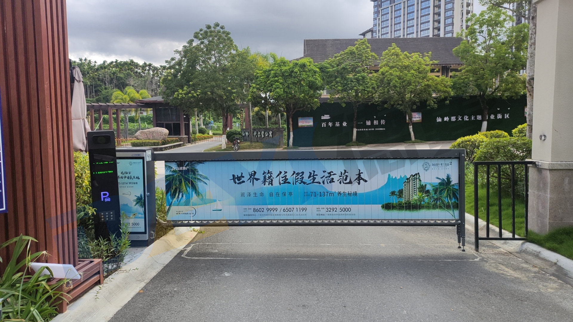 海南某小區車牌識別